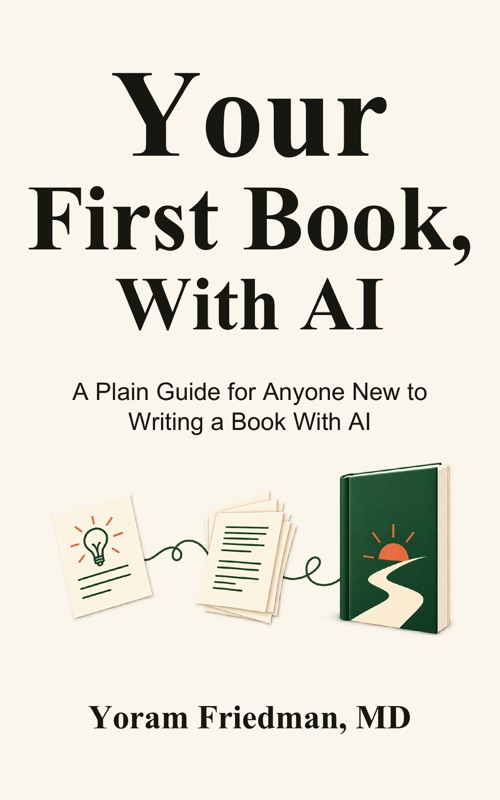 Your First Book, With AI book cover